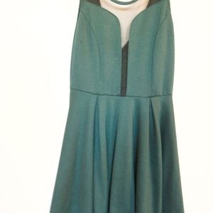 Dark Green Babydoll dress